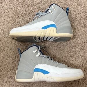 Jordan Men's Athletic Shoes Gray White Blue